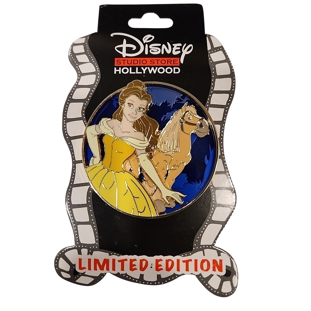 Disney Pin Beauty and‎ the Beast Belle Phillipe Mane Friends DSSH LE 400 136027